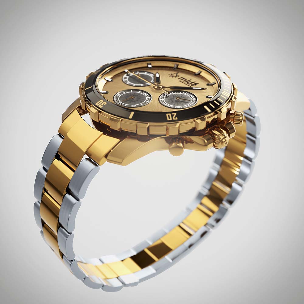 [How To] Von CAD Daten zu Echtzeit Produkt Marketing 3d echtzeit rendering luxus uhr gold marketing shot